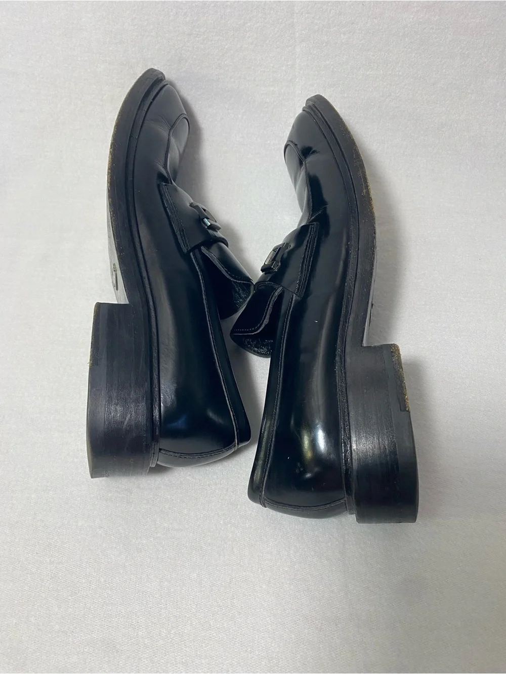 GUCCI Men’s Vintage Black Leather Horse-Bit Loafers ITALY Size 8.5D